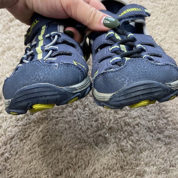 Merrell Boys Blue Hydro H2O Sand Leather Sport Sandals Size 3 - Picture 4 of 8